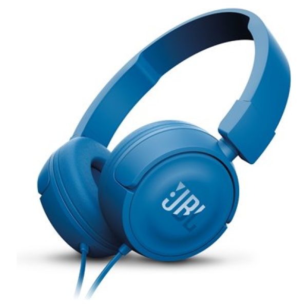 אוזניות קשת עם מיקרופון JBL T450 - כחול