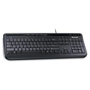 מקלדת Microsoft Wired Keyboard 600 USB Black Retail