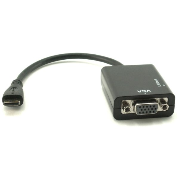 מתאם מחיבור Mini HDMI לחיבור VGA