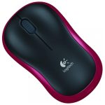 עכבר אלחוטי Logitech Wireless Mouse M185 Red Retail
