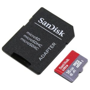 כרטיס זיכרון SanDisk Ultra 653x Micro SDSQUAR-016G - נפח 16GB