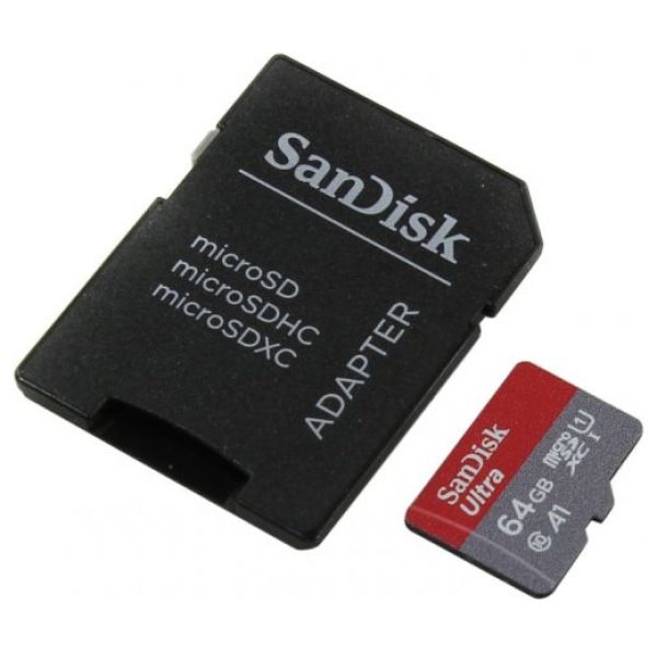 כרטיס זיכרון SanDisk Ultra SDSQUAR-064G - נפח 64GB