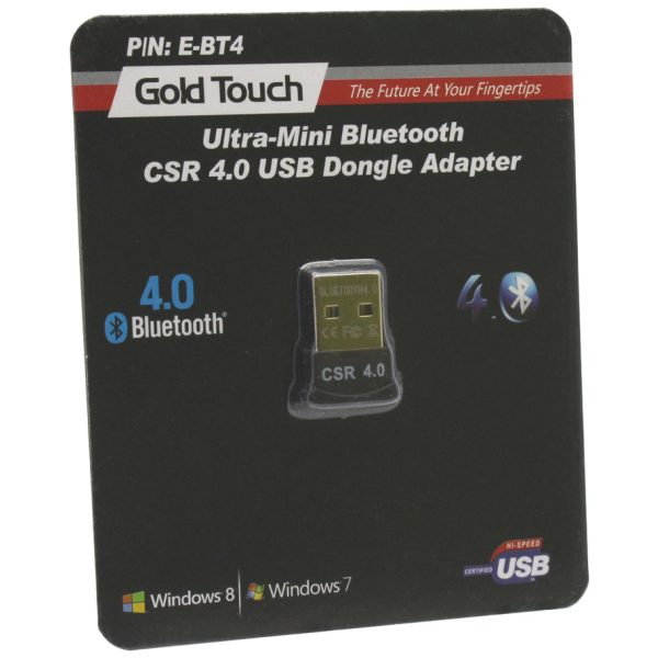 מתאם בלוטות' Gold Touch Ultra-Mini Bluetooth 4.0 USB Dongle