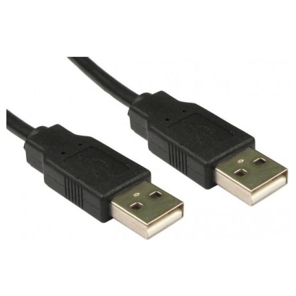 כבל מחיבור USB 2.0 זכר לחיבור USB 2.0 זכר באורך 1.8 מטרים