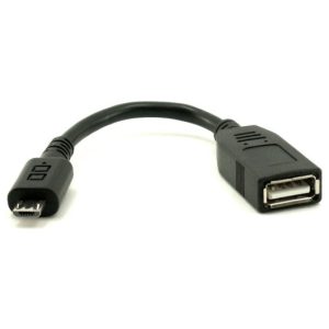 מתאם מחיבור Micro USB Male לחיבור USB Female OTG באורך 0.1