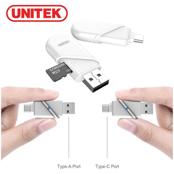 קורא כרטיסים Unitek (Y-9323) USB3.0 Type-C/A Micro SD