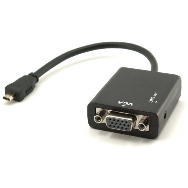 מתאם מחיבור Micro HDMI לחיבור VGA נקבה