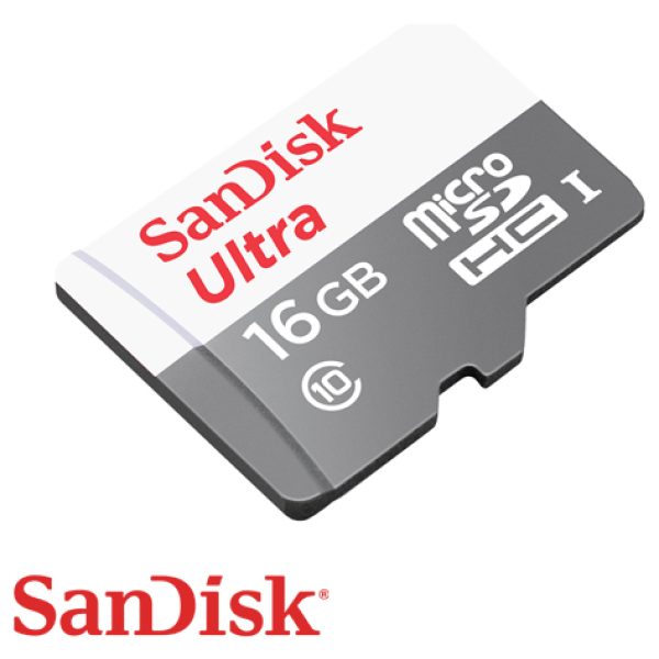 כרטיס זכרון SanDisk Ultra Micro SDHC 16GB SDSQUNS-016G-GN