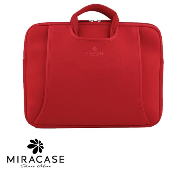 תיק מעטפה למחשב נייד Miracase 13.3 - 14.0 Inch - צבע אדום