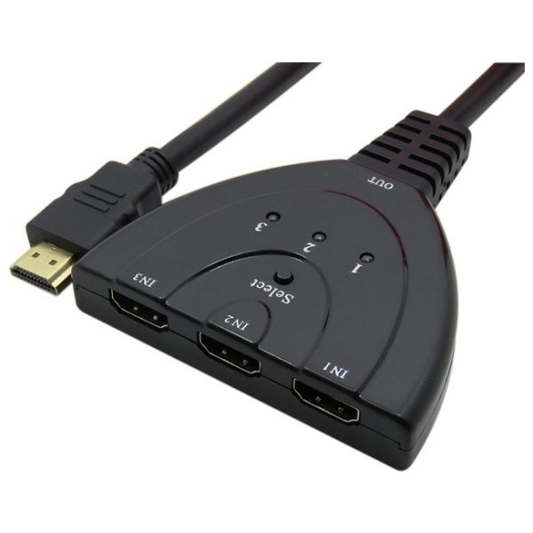 בורר / מפצל SWITCH HDMI שלוש כניסות