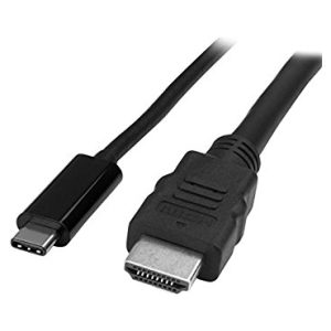 כבל מחיבור USB 3.1 Type-C זכר לחיבור HDMI זכר באורך 1.8 מטר